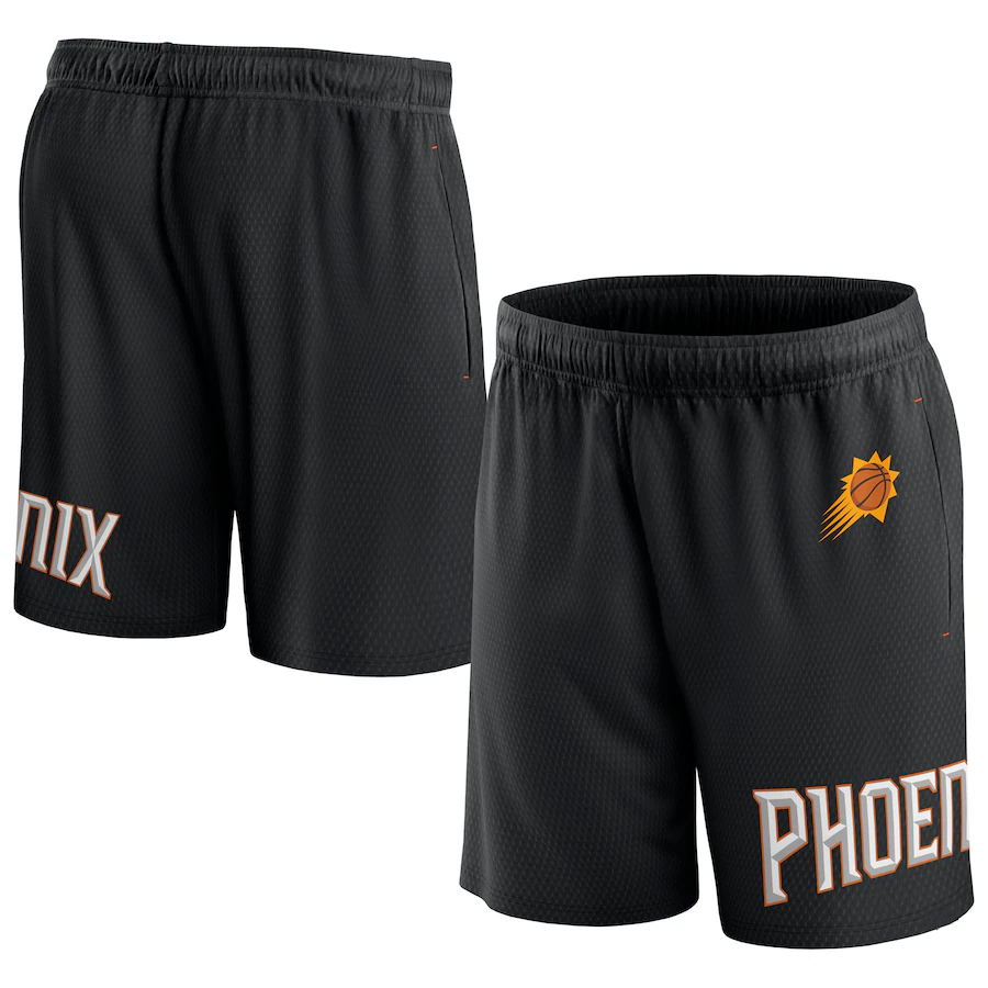 Men's Phoenix Suns Black Free Throw Mesh Shorts